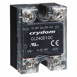 Crydom SolStateRelay,In90-250VAC,Out24-280VAC CL240A10RC