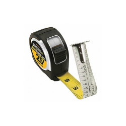 Johnson Level & Tool Tape Measure,1 In x 33 ft,Chrome,In. 1819-0033