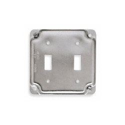 Raco Electrical Box Cover,Toggle Switch,2Gang 803C