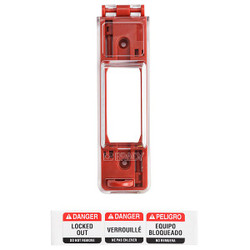 Brady Wall Switch Lockout,Red,9/32 In. Dia. 65392