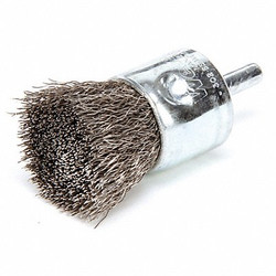 Weiler Crimped Wire End Brush,Stainless Steel 90190