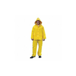 Mcr Safety Rain Suit,Jacket/Bib,Unrated,Yellow,4XL 2003X4