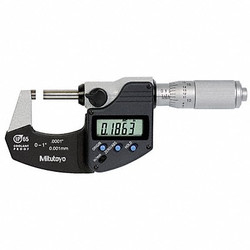 Mitutoyo Electronic Micrometer,0-1 In,0.0001 In 293-349-30