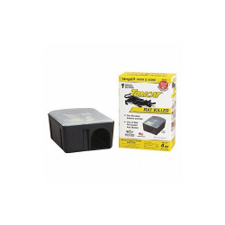 Motomco Rodent Station,4 oz,2 in H,Black 22880