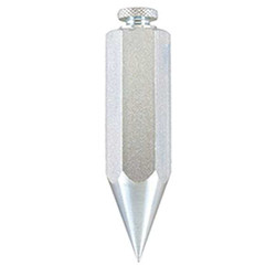 Johnson Level & Tool Plumb Bob,8 oz.,Steel,Nickel Plated  08