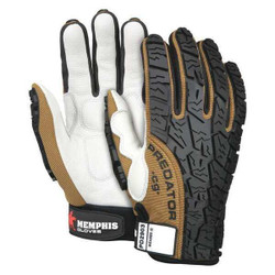 Mcr Safety Mechanics Gloves,XL,White/Black/Brown,PR PD2903XL