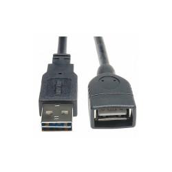 Tripp Lite Reversible USB Extension Cable,Blck,6 ft UR024-006