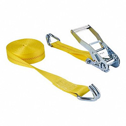 Keeper Tie Down Strap,Wire-Hook,Yellow 04630