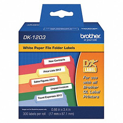 Brother Label,Black/White,Paper DK1203