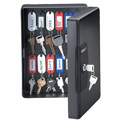 Sentry Safe Key Box,Wall Mount,Steel,Gloss,Black KB-25