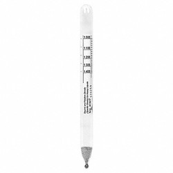 Vee Gee Hydrometer,Specific Gravity/Baume,165mmL 6603DS-6S