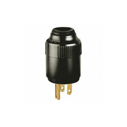 Bryant Straight Blade Plug,Black,0.5 HP,125VAC 5965B
