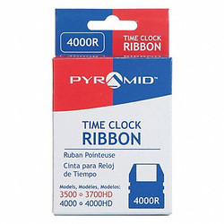 Pyramid Time Clock Replacement Ribbon,Black  4000R