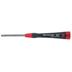 Wiha Prcsion Slotted Screwdriver, 9/64 in 26074