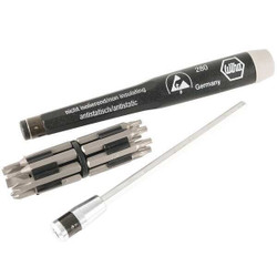 Wiha Multi-Bit Screwdriver, NumBits 16 75093