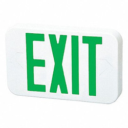 Fulham Firehorse Exit Sign,LED,Green Letter7-1/4 in. H FHEX20WGEM