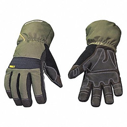 Youngstown Glove Co Cold Protection Gloves,2XL,Blk/Grn,PR 11-3460-60-XXL