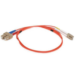 Monoprice Fiber Cord,Duplex,LC, SC,1m,Orange 2626