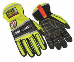 Ringers Gloves Extrication Gloves,Armortex,XL,Hi-Vis,Pr  327-11