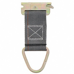 Kinedyne Rope Tie-Off,2" W,Steel,Gray 660001GRA