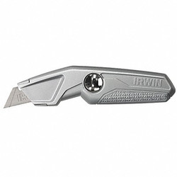 Irwin Utility Knife,9-3/16",Silver 1774103