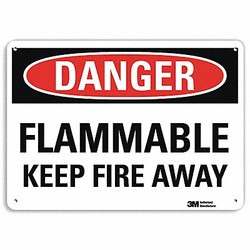 Lyle Danger Sign,10 in x 14 in,Aluminum  U3-1481-RA_14X10