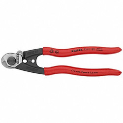 Knipex Wire Cutter,Shear Cut,7-1/2In 95 61 190