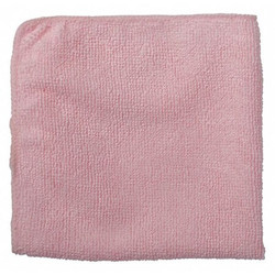 Rubbermaid Commercial Microfiber Cloth,12" x 12",Pink,PK24 1820577