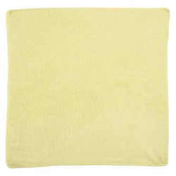 Rubbermaid Commercial Microfiber Cloth,16" x 16",Yellow,PK24  1820584