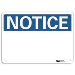 Lyle Notice Sign,10 inx14 in,Aluminum  U5-1024-RA_14X10