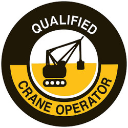 Brady Hard Hat Emblem Label,2in. dia.,4 Labels 42262