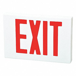 Fulham Firehorse Exit Sign,LED,Red Letter,8-1/4 in. H FHEX21WRAC