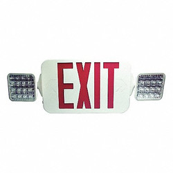 Fulham Firehorse Exit Sign Combo,8-5/32inHx19-1/4inW,NiCd  FHEC33WR