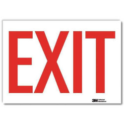 Lyle Exit Sign,10inx14in,Reflective Sheeting U1-1008-RD_14X10