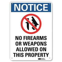 Lyle Notice Sign,10 in x 7 in,Aluminum U1-1015-RA_7X10