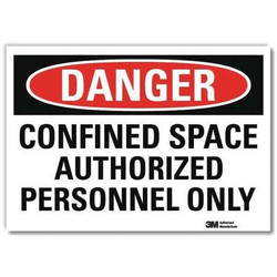 Lyle Danger Sign,10inx14in,Reflctv Sheeting U1-1020-RD_14X10