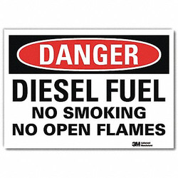 Lyle Danger Sign,7inx10in,Reflective Sheeting U1-1037-RD_10X7