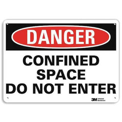 Lyle Danger Sign,7 in x 10 in,Aluminum U1-1033-RA_10X7