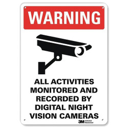 Lyle Warning Sign,10 in x 7 in,Aluminum U1-1055-RA_7X10