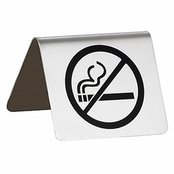 Tablecraft No Smoking Sign,2 1/2 in H,Silver B8