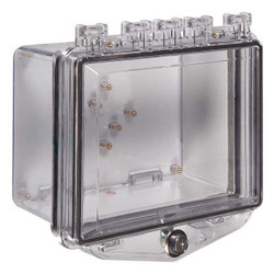 Safety Technology International Enclosure,Clear,Ext. Key Lock STI-7510A