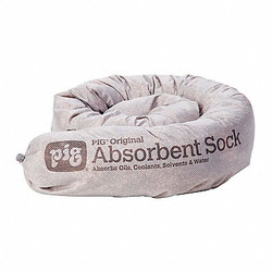 Pig Absorbent Sock,Universal,3 ft. 6" L,PK12 PIG237