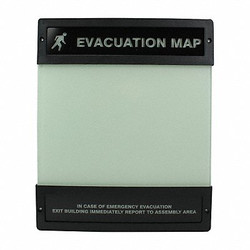 Accuform Evacuation Map Holder,8-1/2 in. x 11 in. DTA240