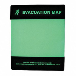 Accuform Evacuation Map Holder,8-1/2 in. x 11 in. DTA238
