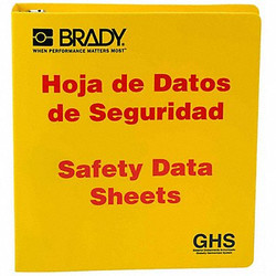 Brady Binder,Right to Know Safety Data Sheet 121185