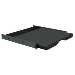 Video Mount Products Sliding Shelf,Rack Mount,Black ER-SS1U