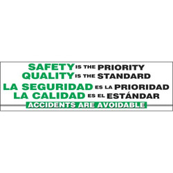 Accuform Safety Banner,28in x 96in,Poly Sheeting  SBMBR897