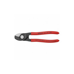 Knipex Cable Shears,6-1/2 In L,1/0 AWG,Red  95 11 165