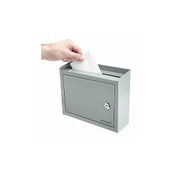 Barska Lock Box,Wall Mount,Single Key,Gray CB12710