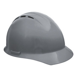 Erb Safety Hard Hat,Type 1, Class C,Ratchet,Gray 19457